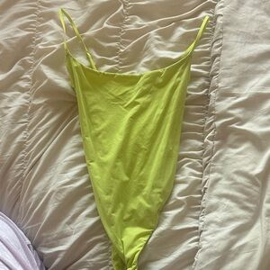 Skims Lime Green bodysuit